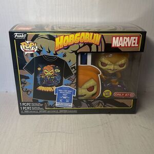 Funko Pop Tee Marvel HOBGOBLIN (Glow) Vinyl Figure and XL T Shirt Target